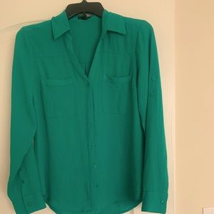 Express, size small, collared button down.